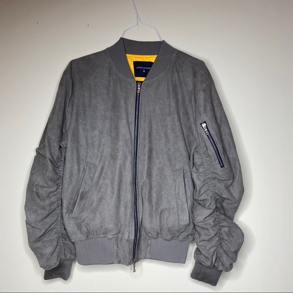 lifted Anchors Other - Men grey suede lifted Anchors bird bomber jacket S